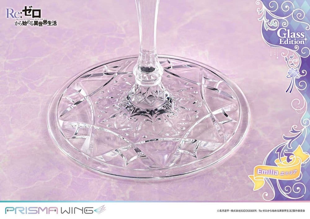 Re:Zero Prisma Wing Estatua 1/7 Emilia Glass Edition 29 cm