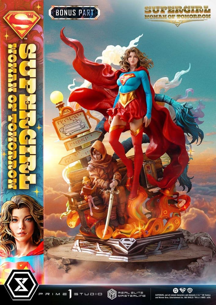 DC Comics Real Elite Masterline Series Estátua 1/4 Supergirl Woman of Tomorrow Versão Bónus 63 cm