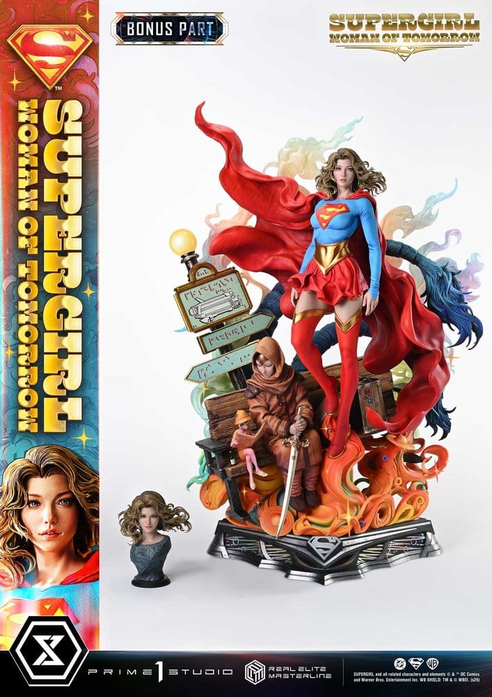 DC Comics Real Elite Masterline Series Estátua 1/4 Supergirl Woman of Tomorrow Versão Bónus 63 cm