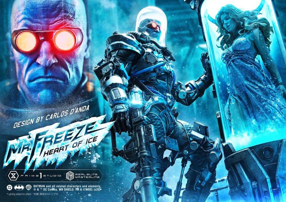 DC Comics Real Elite Masterline Series Estátua 1/3 Batman (Comics) Mr. Freeze Heart of Ice (Design by Carlos D'Anda) 82 cm