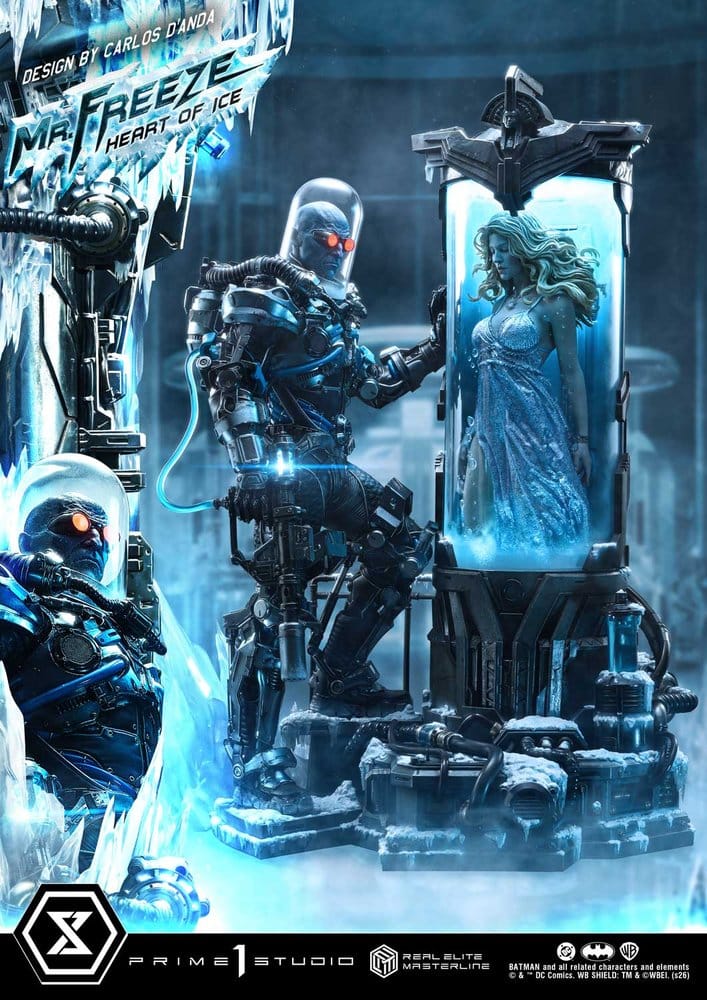 DC Comics Real Elite Masterline Series Estátua 1/3 Batman (Comics) Mr. Freeze Heart of Ice (Design by Carlos D'Anda) 82 cm