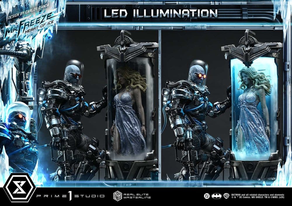 DC Comics Real Elite Masterline Series Estátua 1/3 Batman (Comics) Mr. Freeze Heart of Ice (Design by Carlos D'Anda) 82 cm