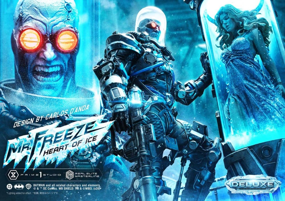 DC Comics Real Elite Masterline Series Estátua 1/3 Batman (Comics) Mr. Freeze Heart of Ice (Design by Carlos D'Anda) Deluxe Version 82 cm