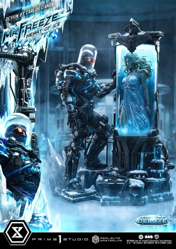 DC Comics Real Elite Masterline Series Estátua 1/3 Batman (Comics) Mr. Freeze Heart of Ice (Design by Carlos D'Anda) Deluxe Version 82 cm