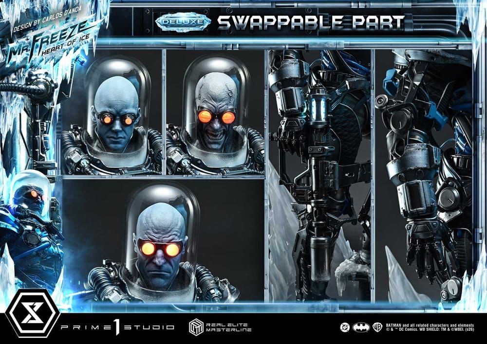 DC Comics Real Elite Masterline Series Estátua 1/3 Batman (Comics) Mr. Freeze Heart of Ice (Design by Carlos D'Anda) Deluxe Version 82 cm