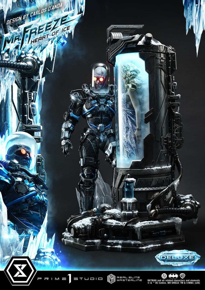 DC Comics Real Elite Masterline Series Estátua 1/3 Batman (Comics) Mr. Freeze Heart of Ice (Design by Carlos D'Anda) Deluxe Version 82 cm