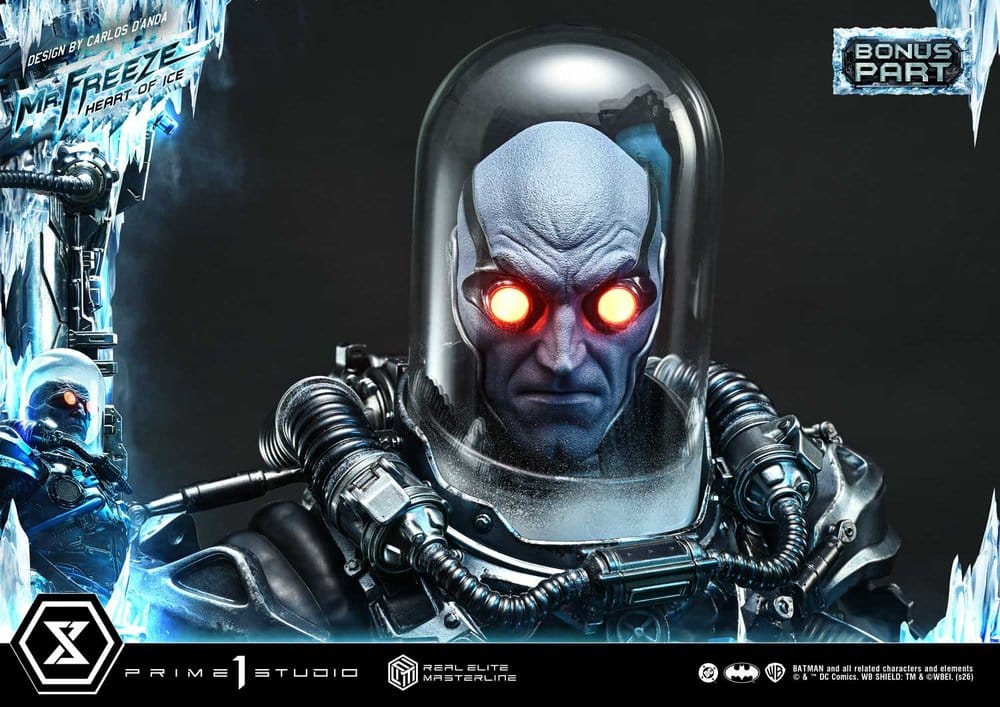 DC Comics Real Elite Masterline Series Estátua 1/3 Batman (Comics) Mr. Freeze Heart of Ice (Design by Carlos D'Anda) Deluxe Bonus Version 82 cm