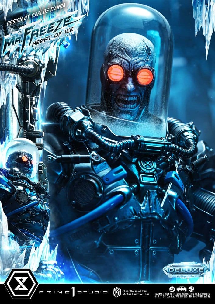 DC Comics Real Elite Masterline Series Estátua 1/3 Batman (Comics) Mr. Freeze Heart of Ice (Design by Carlos D'Anda) Deluxe Bonus Version 82 cm