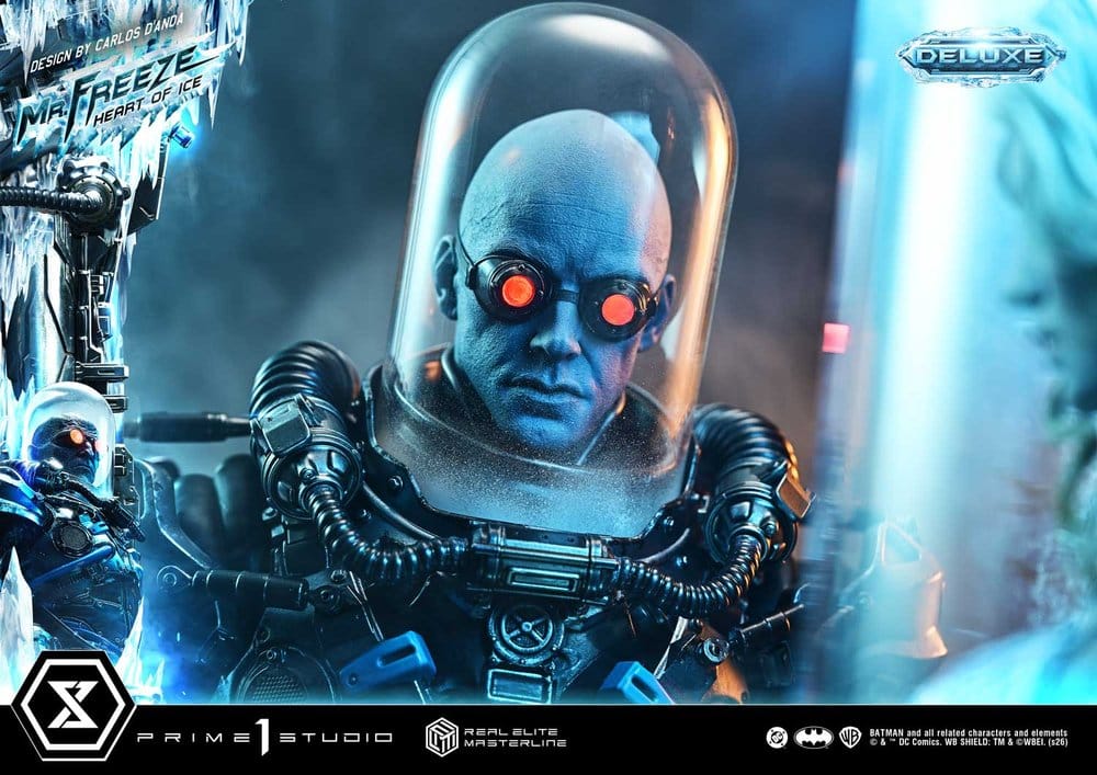 DC Comics Real Elite Masterline Series Estátua 1/3 Batman (Comics) Mr. Freeze Heart of Ice (Design by Carlos D'Anda) Deluxe Bonus Version 82 cm