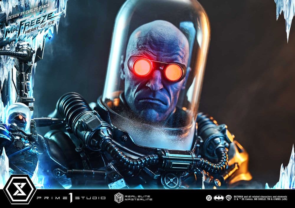 DC Comics Real Elite Masterline Series Estátua 1/3 Batman (Comics) Mr. Freeze Heart of Ice (Design by Carlos D'Anda) Deluxe Bonus Version 82 cm