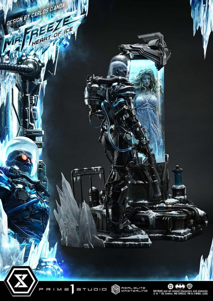 DC Comics Real Elite Masterline Series Estátua 1/3 Batman (Comics) Mr. Freeze Heart of Ice (Design by Carlos D'Anda) Deluxe Bonus Version 82 cm