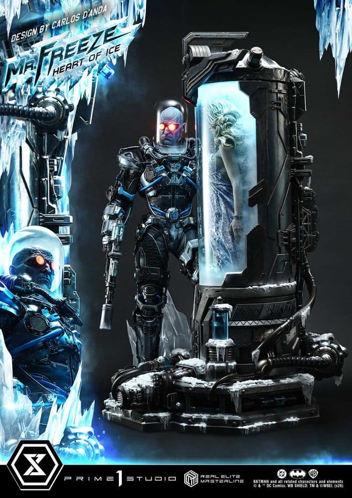 DC Comics Real Elite Masterline Series Estátua 1/3 Batman (Comics) Mr. Freeze Heart of Ice (Design by Carlos D'Anda) Deluxe Bonus Version 82 cm