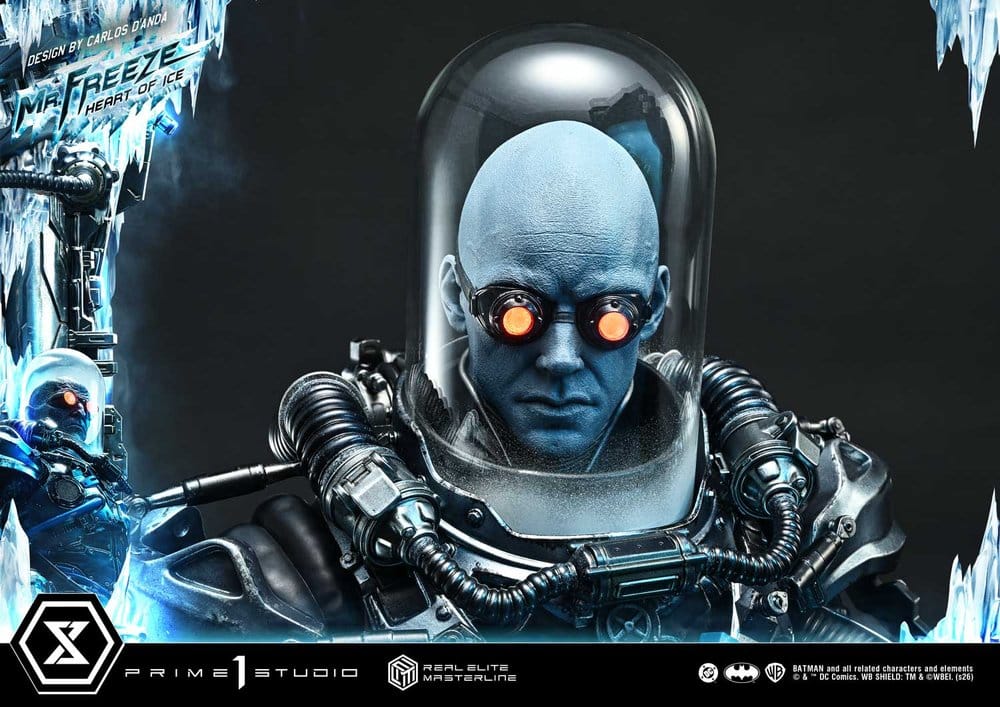 DC Comics Real Elite Masterline Series Estátua 1/3 Batman (Comics) Mr. Freeze Heart of Ice (Design by Carlos D'Anda) Deluxe Bonus Version 82 cm