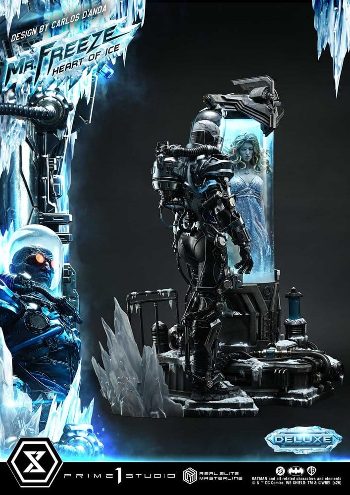 DC Comics Real Elite Masterline Series Estátua 1/3 Batman (Comics) Mr. Freeze Heart of Ice (Design by Carlos D'Anda) Deluxe Bonus Version 82 cm