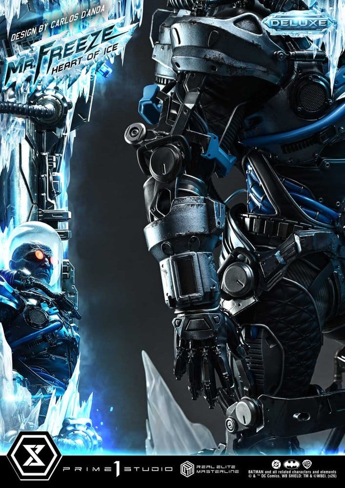 DC Comics Real Elite Masterline Series Estátua 1/3 Batman (Comics) Mr. Freeze Heart of Ice (Design by Carlos D'Anda) Deluxe Bonus Version 82 cm