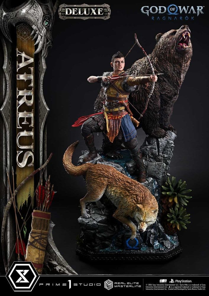 God of War: Ragnarok Real Elite Masterline Estatua 1/3 Atreus Deluxe Version 96 cm Frikytopia