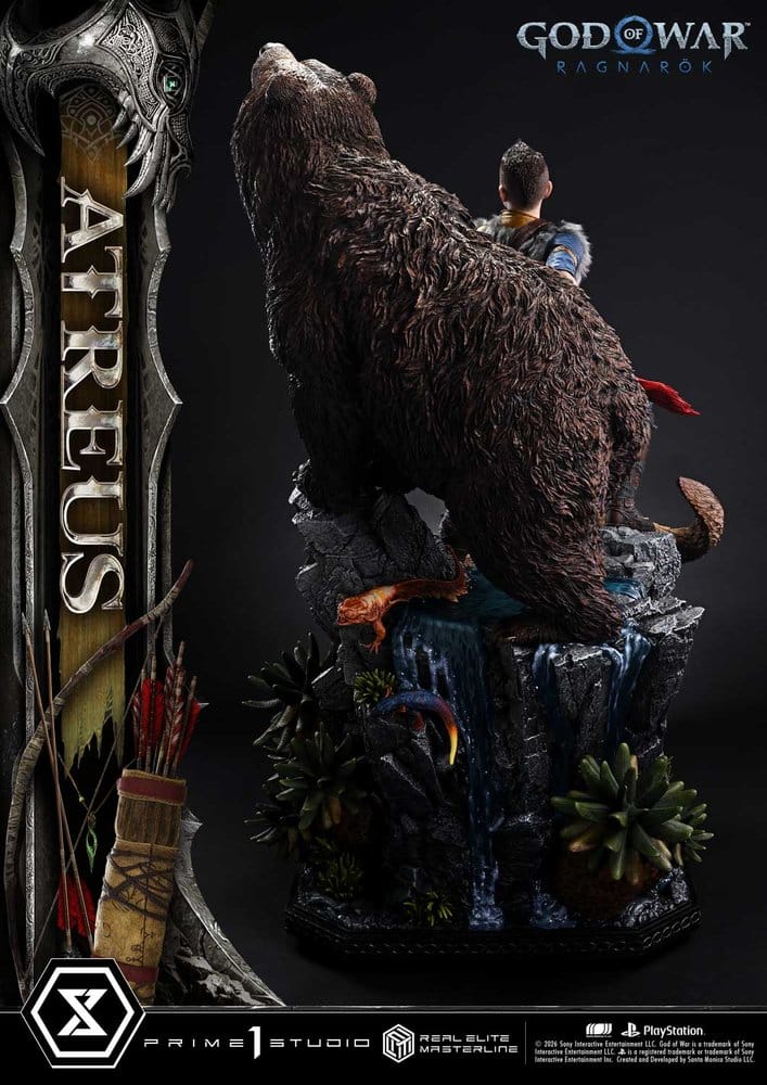 God of War: Ragnarok Real Elite Masterline Estatua 1/3 Atreus DX Bonus Version 96 cm