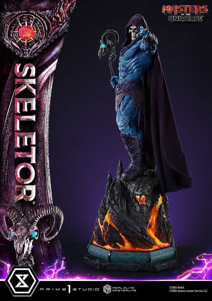 Masters del Universo (2026 Film) Real Elite Masterline Series Estatua 1/3 Skeletor 95 cm