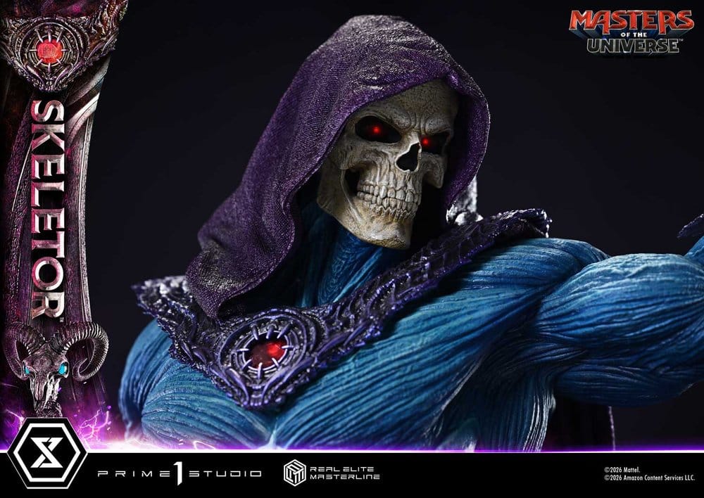 Masters del Universo (2026 Film) Real Elite Masterline Series Estatua 1/3 Skeletor 95 cm