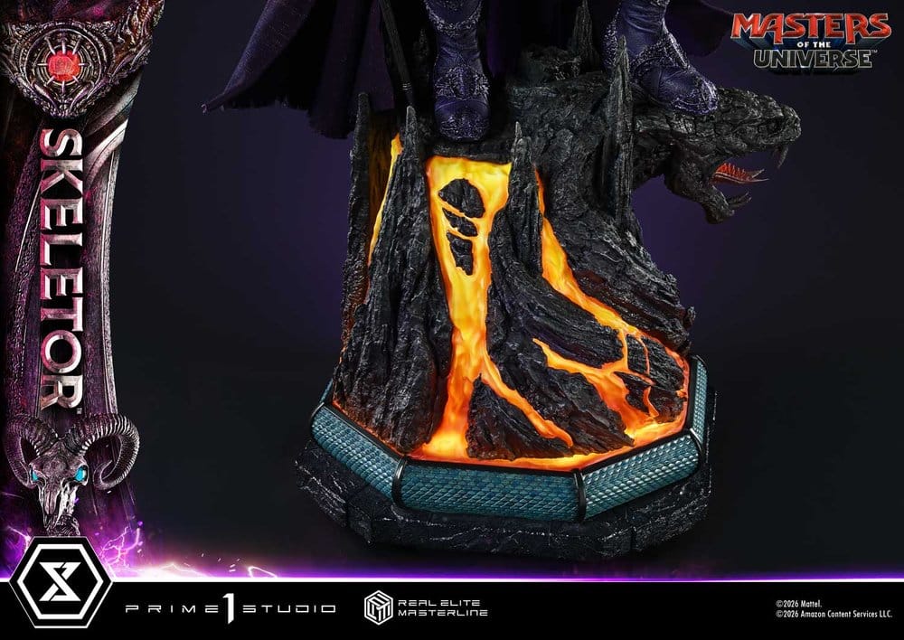 Masters del Universo (2026 Film) Real Elite Masterline Series Estatua 1/3 Skeletor Bonus Version 96 cm