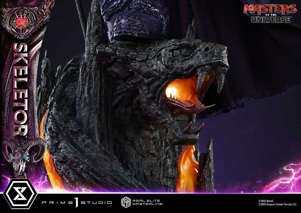 Masters del Universo (2026 Film) Real Elite Masterline Series Estatua 1/3 Skeletor Bonus Version 96 cm