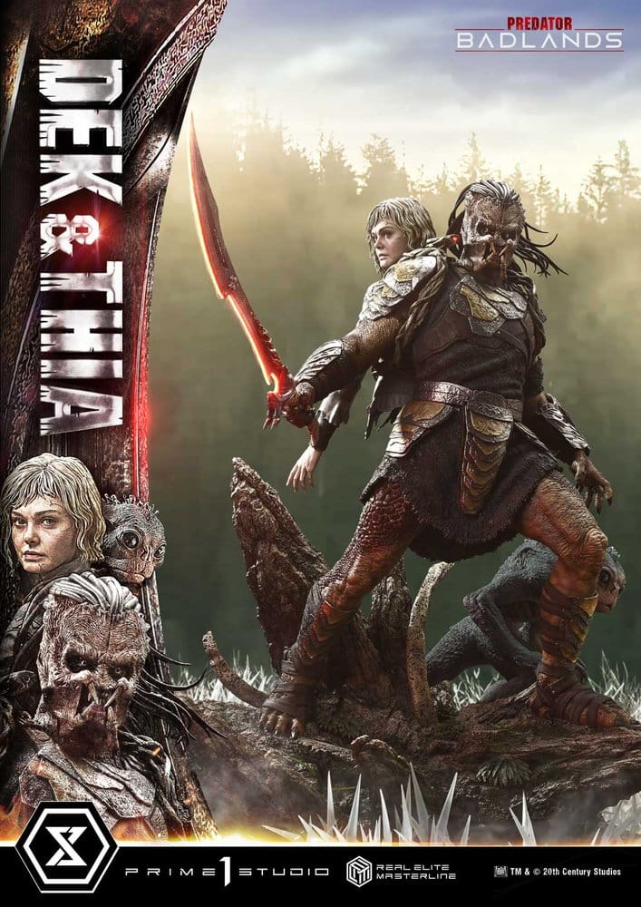 Predator Real Elite Masterline Estatua 1/3 Badlands Dek & Thia 87 cm