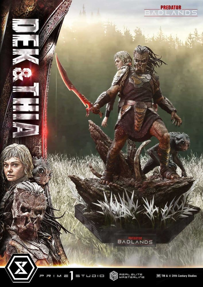Predator Real Elite Masterline Estatua 1/3 Badlands Dek & Thia 87 cm