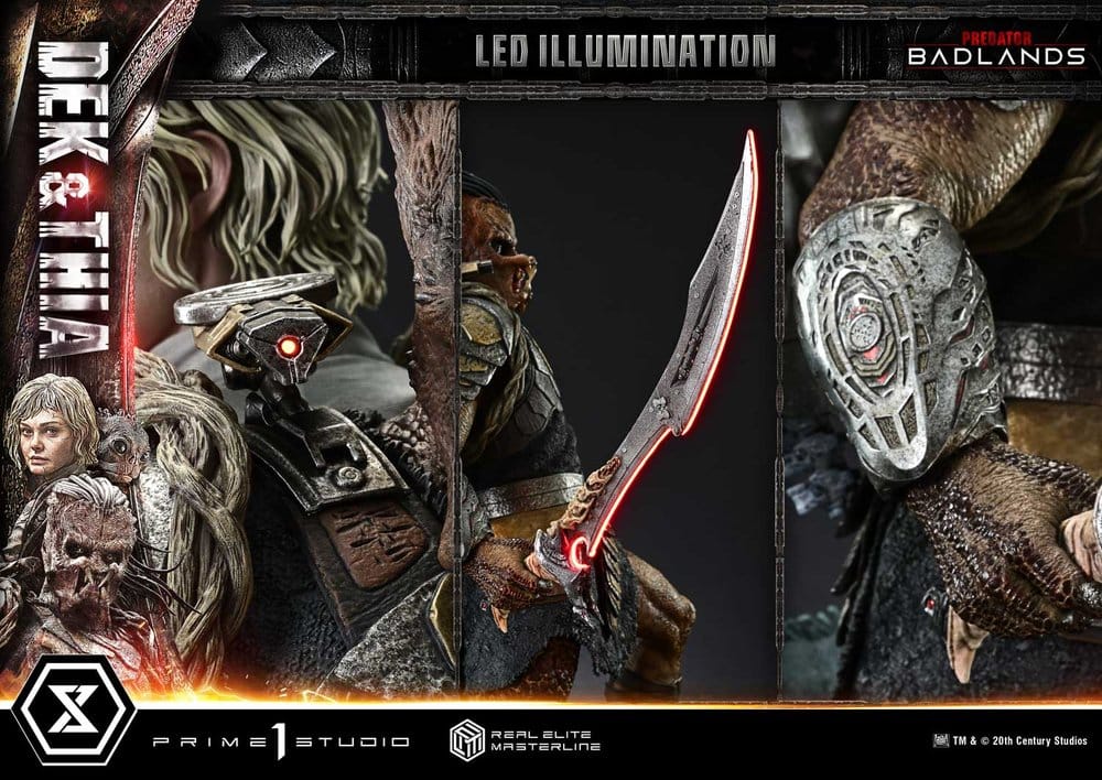 Predator Real Elite Masterline Estatua 1/3 Badlands Dek & Thia 87 cm