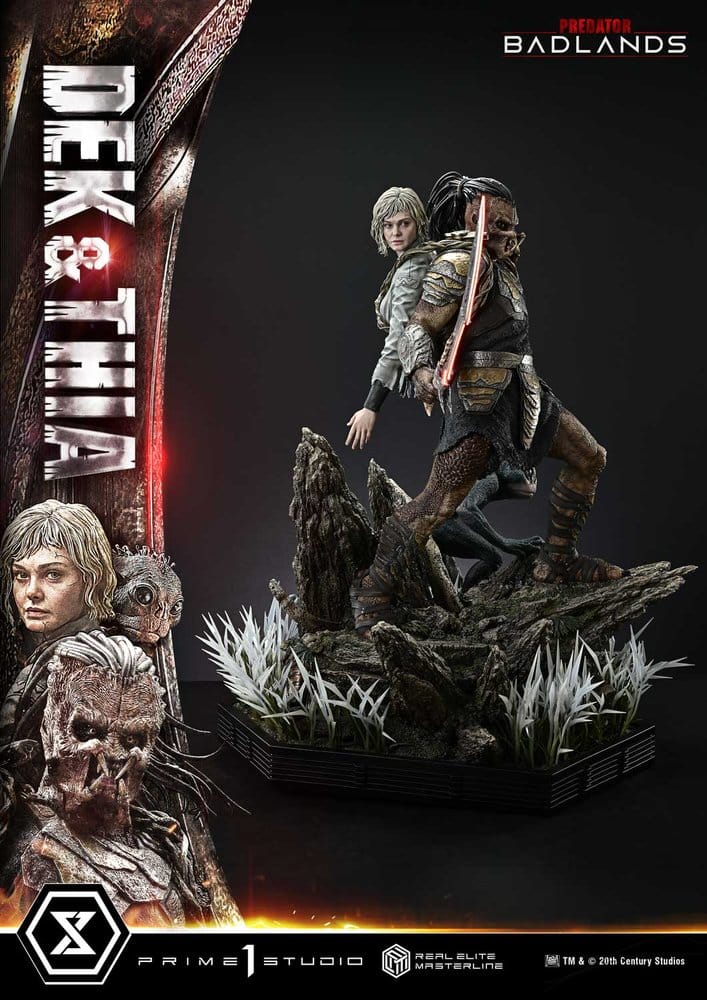 Predator Real Elite Masterline Estatua 1/3 Badlands Dek & Thia 87 cm