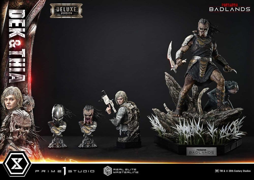 Predator Real Elite Masterline Estatua 1/3 Badlands Dek & Thia Deluxe Version 87 cm