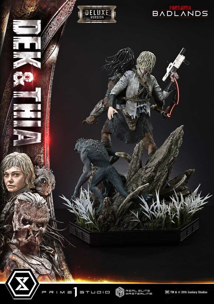 Predator Real Elite Masterline Estatua 1/3 Badlands Dek & Thia Deluxe Version 87 cm