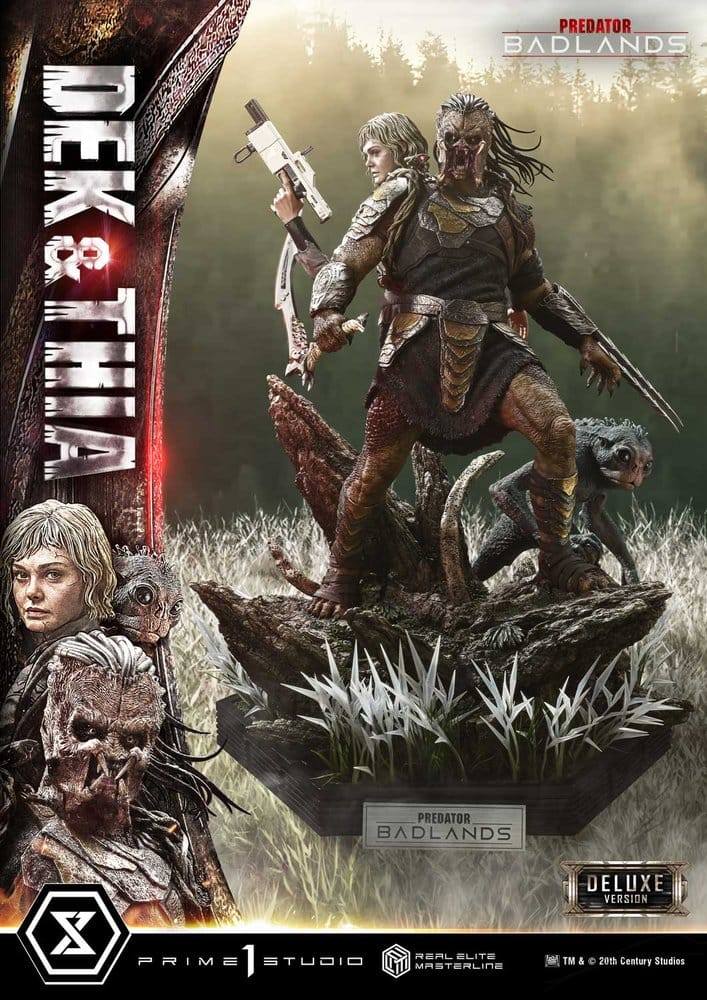 Predator Real Elite Masterline Estatua 1/3 Badlands Dek & Thia DX Bonus Version 87 cm