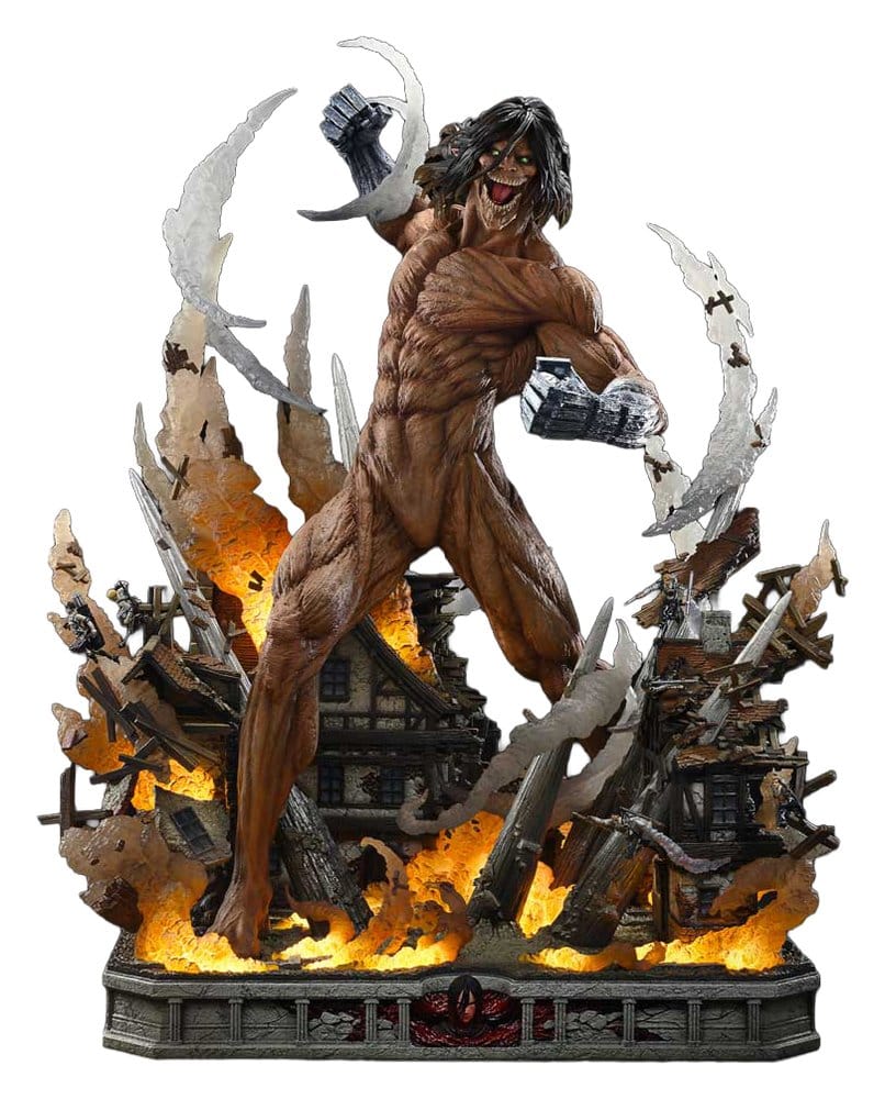 Ataque a los Titanes (TV animation) Ultimate Diorama Masterline Estatua Eren Yeager Attack Titan 81 cm Frikytopia