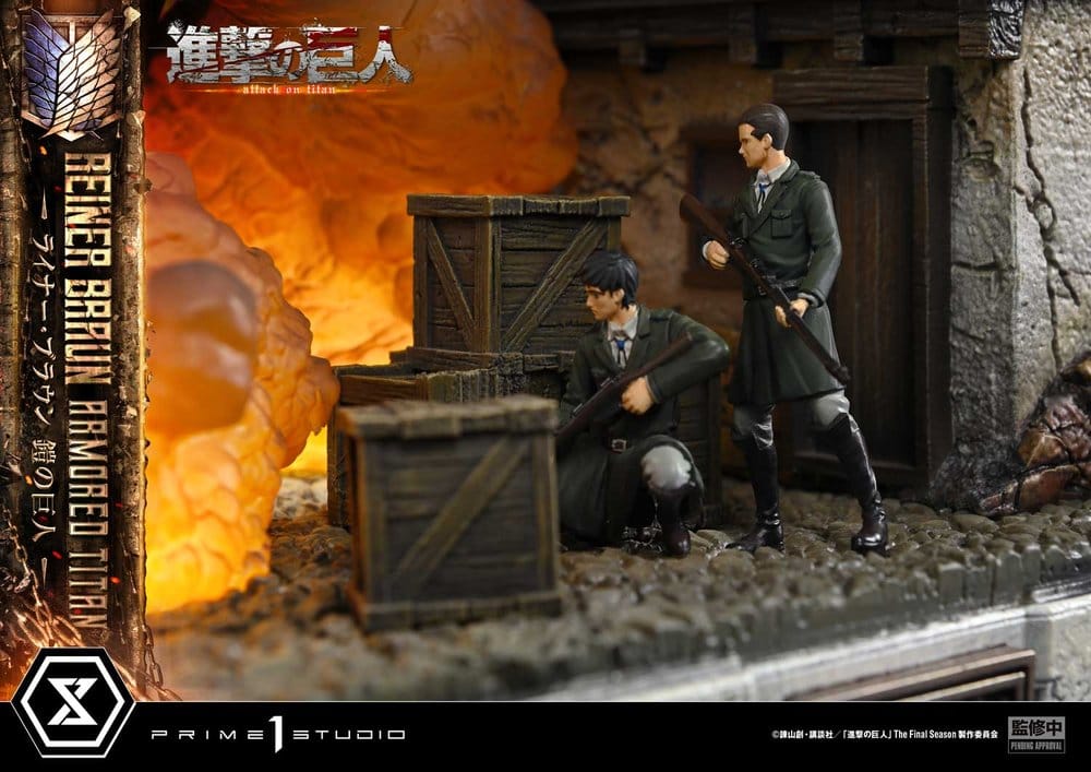 Ataque a los Titanes (TV animation) Ultimate Diorama Masterline Estatua Reiner Braun Armored Titan 75 cm