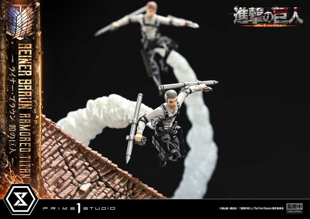 Ataque a los Titanes (TV animation) Ultimate Diorama Masterline Estatua Reiner Braun Armored Titan Bonus Version 75 cm