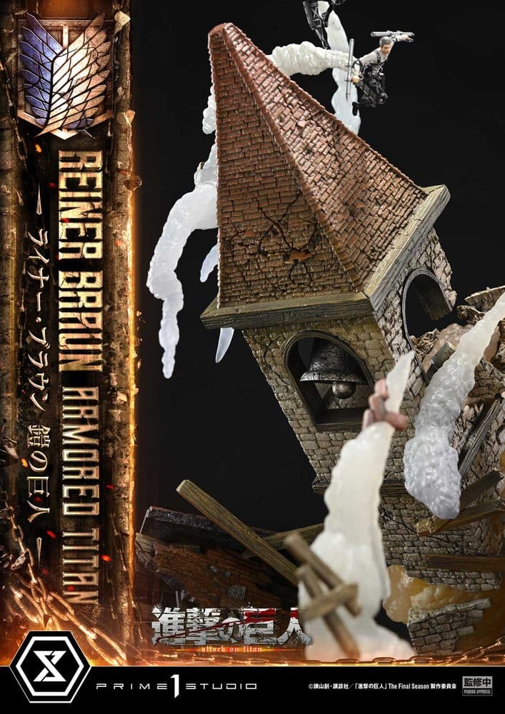 Ataque a los Titanes (TV animation) Ultimate Diorama Masterline Estatua Reiner Braun Armored Titan Bonus Version 75 cm