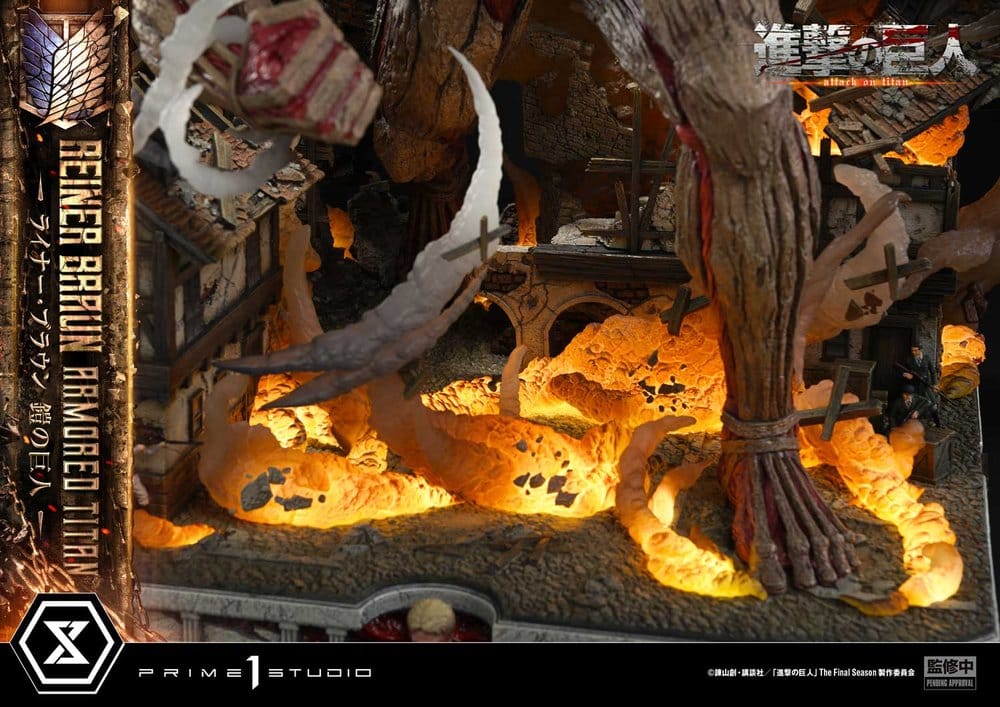Ataque a los Titanes (TV animation) Ultimate Diorama Masterline Estatua Reiner Braun Armored Titan Bonus Version 75 cm