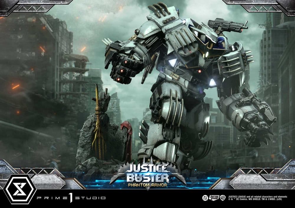DC Comics Ultimate Museum Masterline Estatua Justice Buster: Phantom Armor (Design By Josh Nizzi) 88 cm