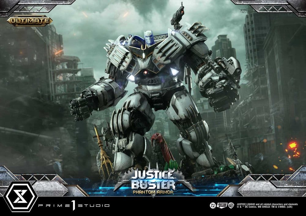 DC Comics Ultimate Museum Masterline Estatua Justice Buster: Phantom Armor (Design By Josh Nizzi) Ultimate Version 88 cm