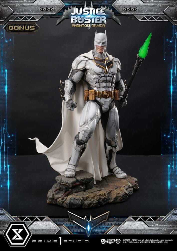 DC Comics Ultimate Museum Masterline Estatua Justice Buster: Phantom Armor (Design By Josh Nizzi) Ultimate Bonus Version 88 cm