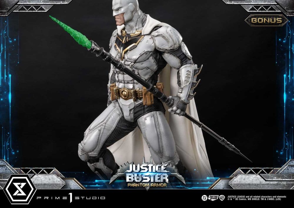 DC Comics Ultimate Museum Masterline Estatua Justice Buster: Phantom Armor (Design By Josh Nizzi) Ultimate Bonus Version 88 cm