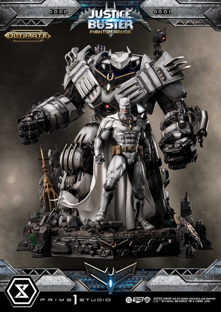 DC Comics Ultimate Museum Masterline Estatua Justice Buster: Phantom Armor (Design By Josh Nizzi) Ultimate Bonus Version 88 cm