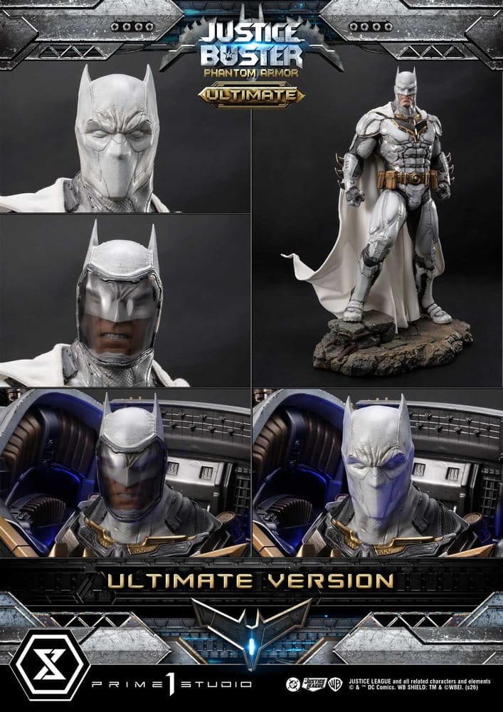 DC Comics Ultimate Museum Masterline Estatua Justice Buster: Phantom Armor (Design By Josh Nizzi) Ultimate Bonus Version 88 cm