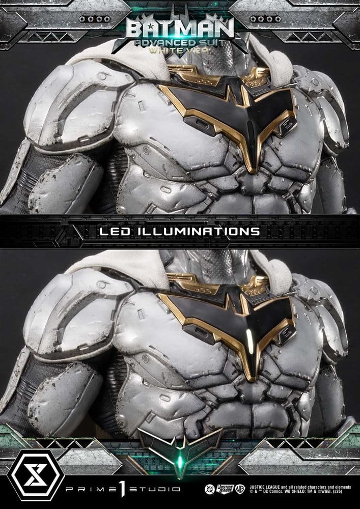DC Comics Ultimate Museum Masterline Estátua Batman Advanced Suit White Version (Design By Josh Nizzi) 51 cm