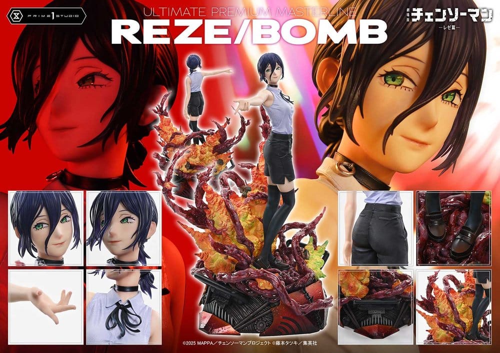 Chainsaw Man Ultimate Premium Masterline Series Figura 1/4 The Movie: Reze Arc REZE/BOMB 56 cm