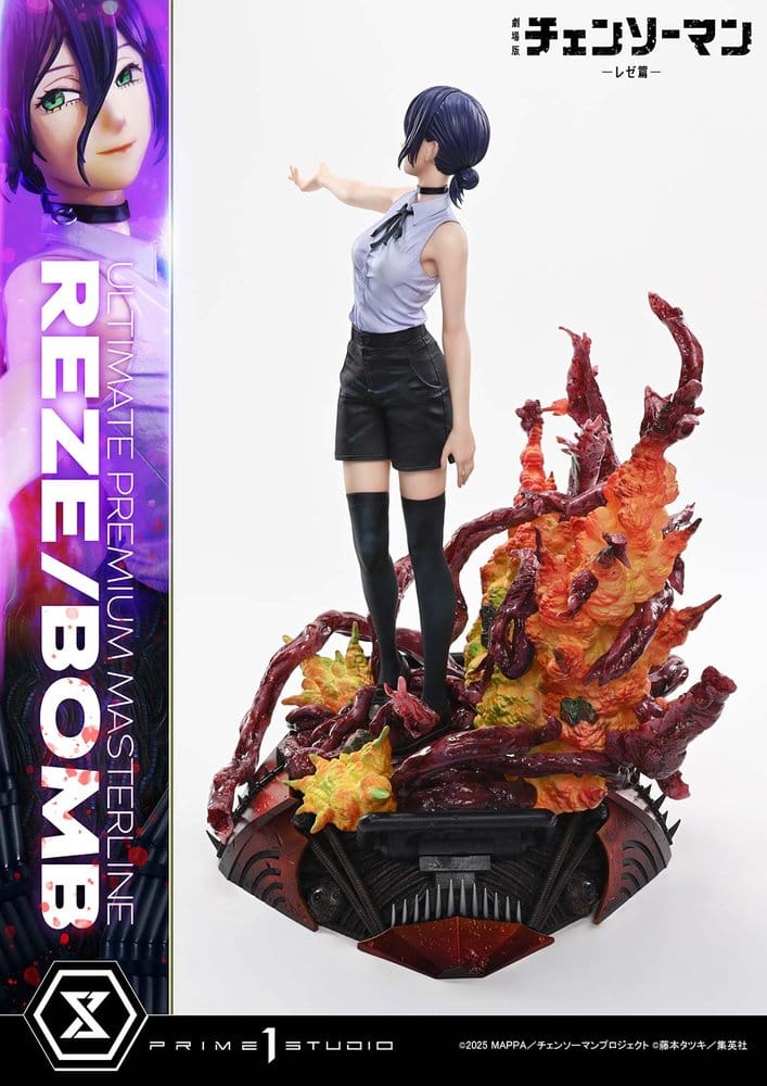 Chainsaw Man Ultimate Premium Masterline Series Figura 1/4 The Movie: Reze Arc REZE/BOMB 56 cm