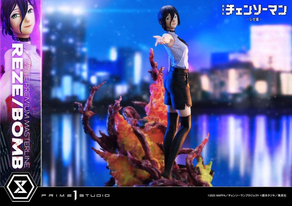 Chainsaw Man Ultimate Premium Masterline Series Figura 1/4 The Movie: Reze Arc REZE/BOMB 56 cm