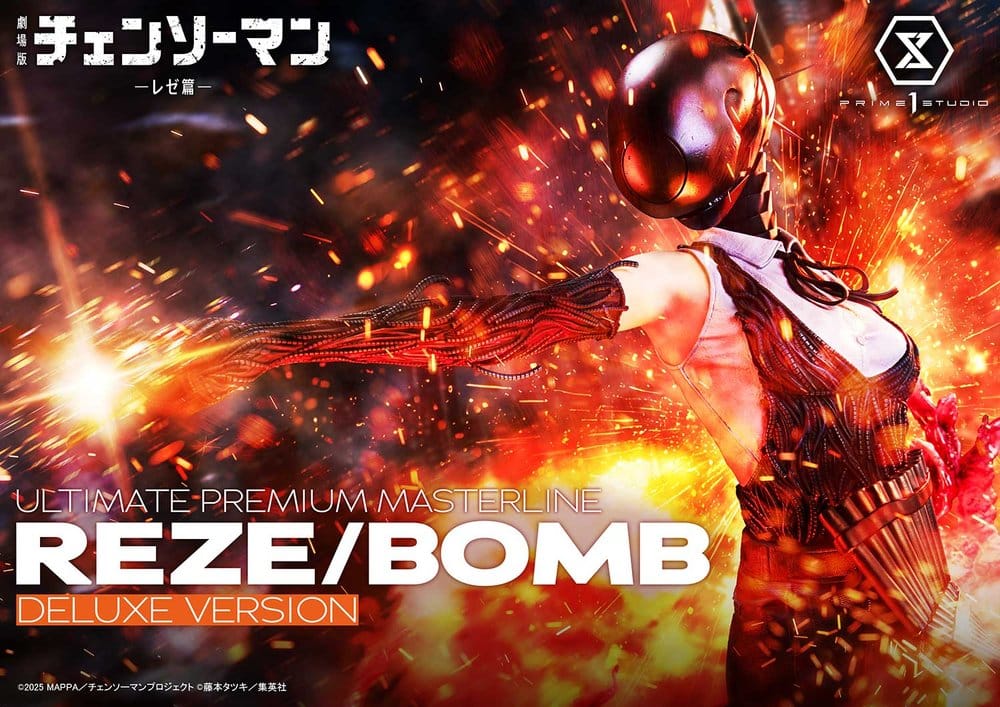 Chainsaw Man Ultimate Premium Masterline Series Figura 1/4 REZE/BOMB Deluxe Version 56 cm