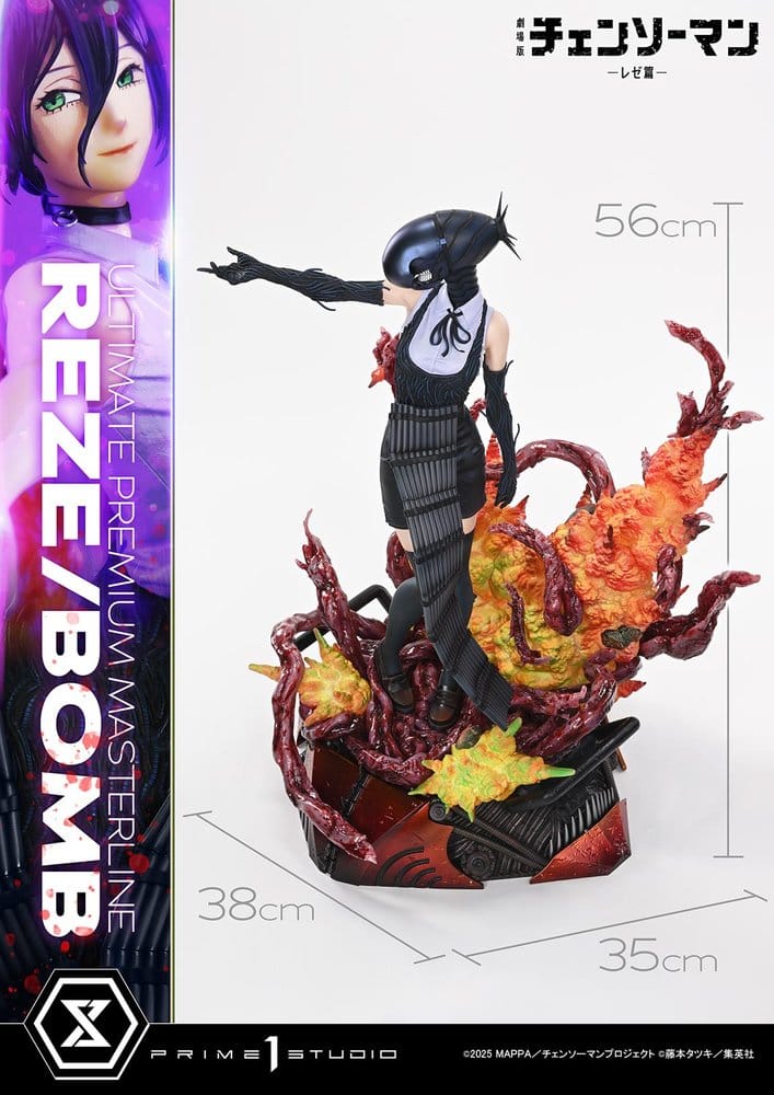 Chainsaw Man Ultimate Premium Masterline Series Figura 1/4 REZE/BOMB Deluxe Version 56 cm