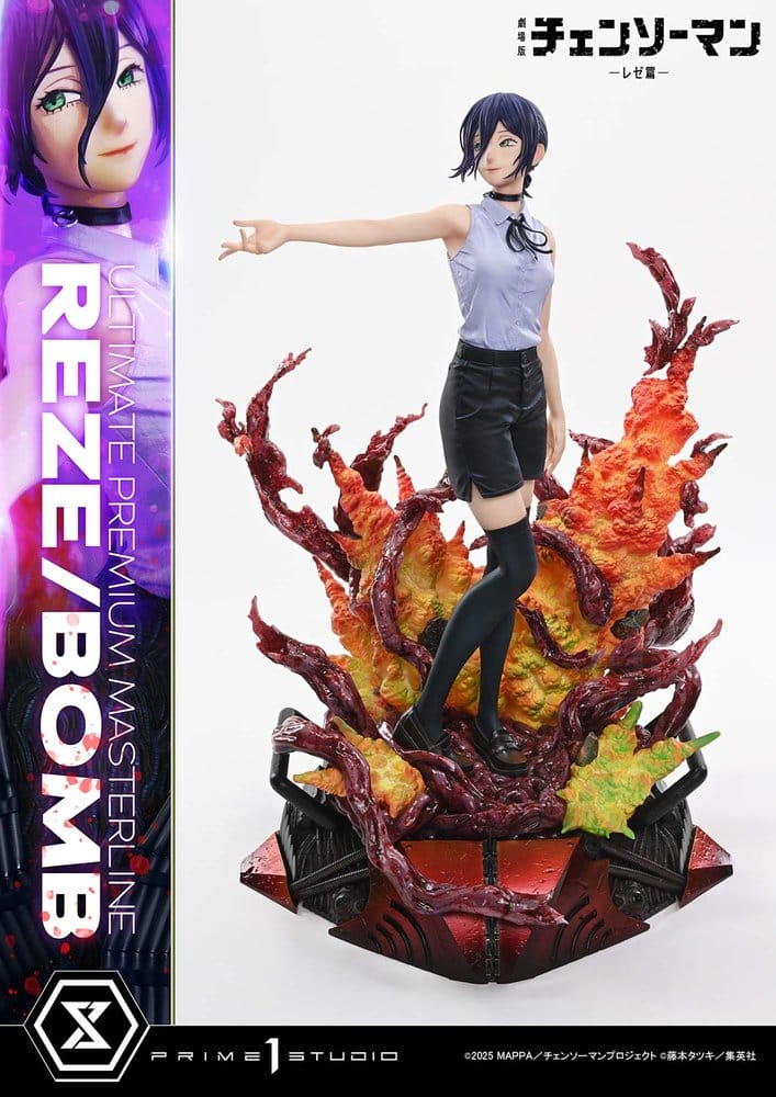 Chainsaw Man Ultimate Premium Masterline Series Figura 1/4 REZE/BOMB Deluxe Version 56 cm